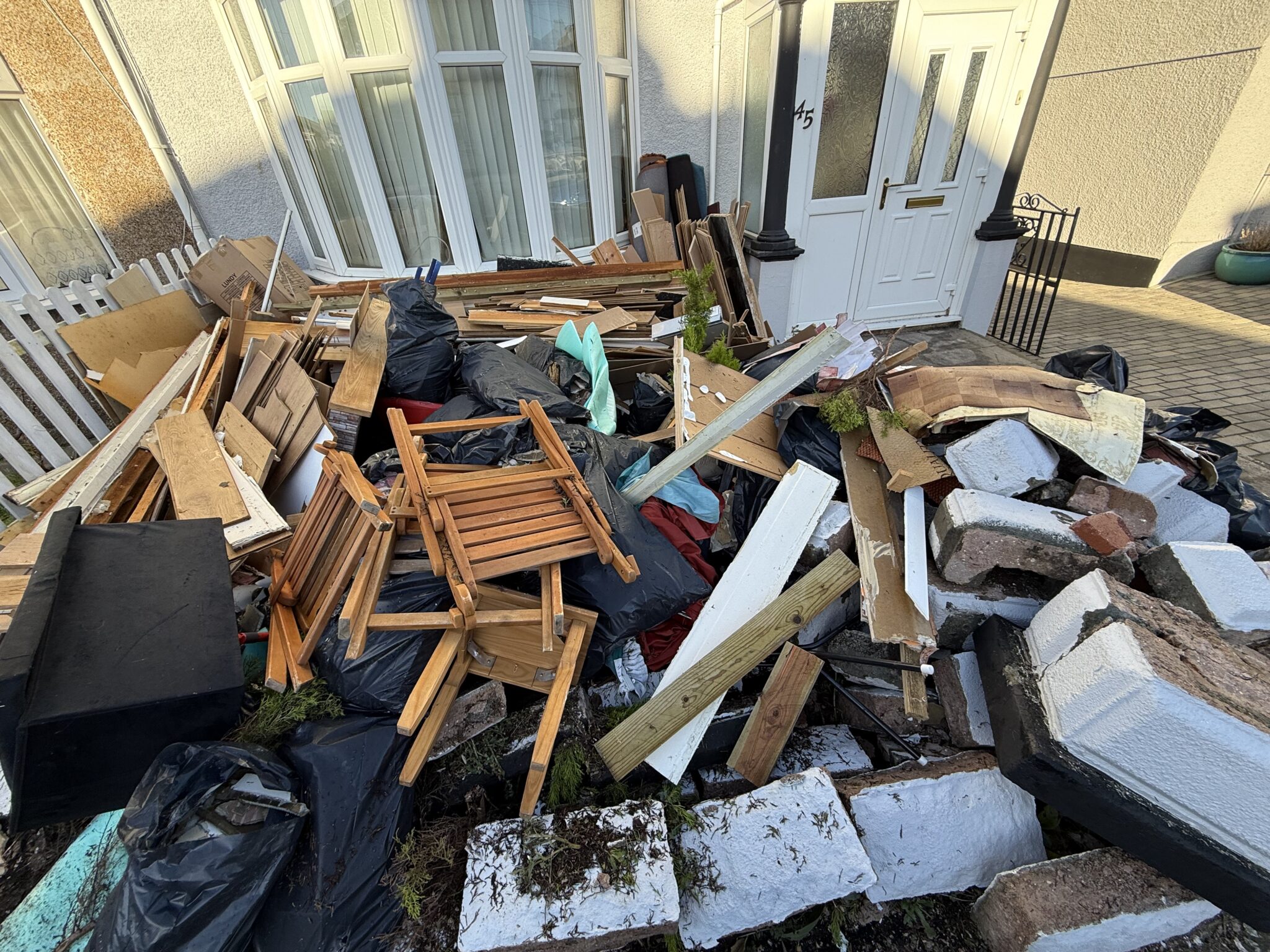house clearance services in Plymouth removing household waste from property
