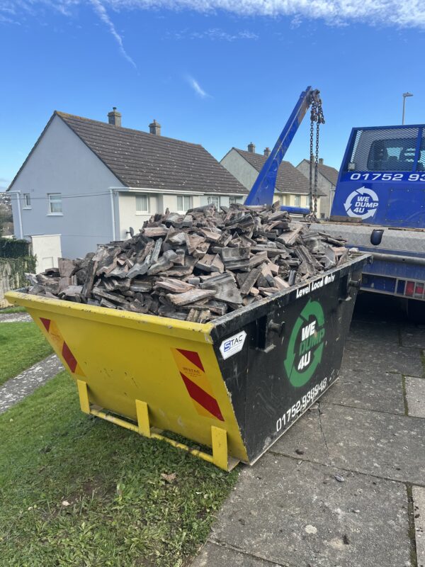 Wedump4u skip full of rubble