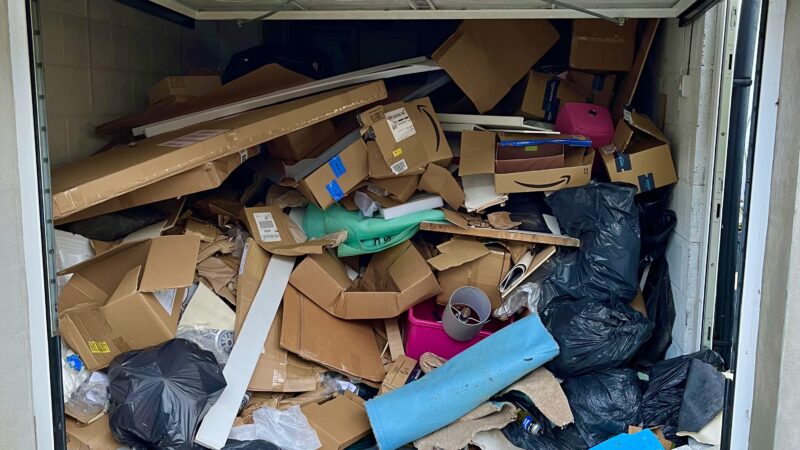 Wedump4u client garage full of rubbish