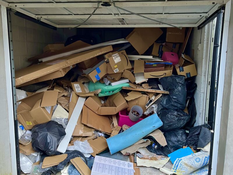 Wedump4u client garage full of rubbish